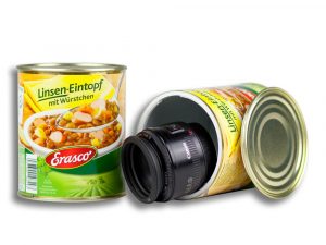 Dosensafe Erasco Linseneintopf mit Würstchen